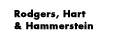 Rodgers, Hart, and Hammerstein
